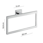 Portasalviette a muro ad anello Gedy modello Elba - Cromato