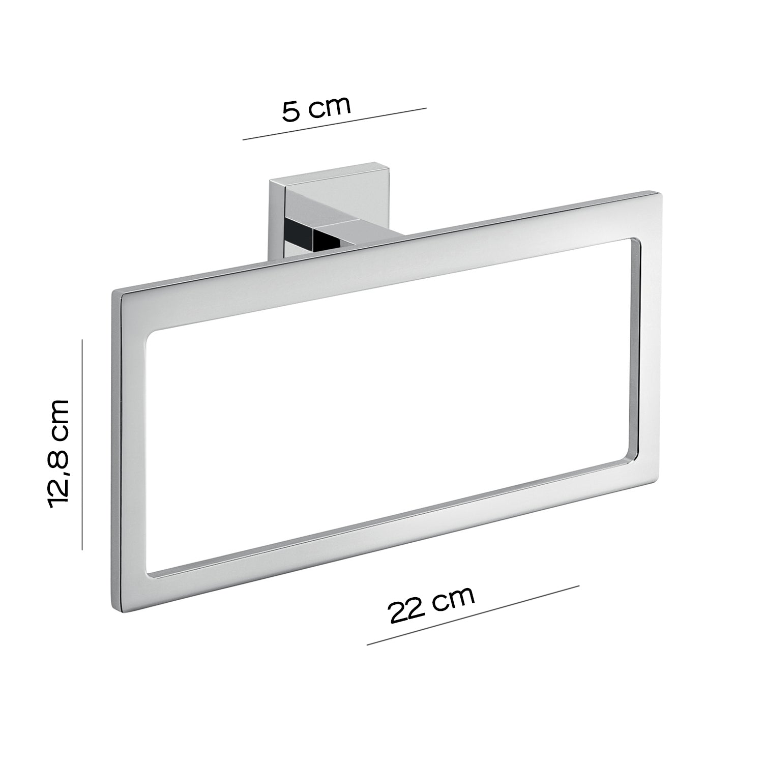 Portasalviette a muro ad anello Gedy modello Elba - Cromato