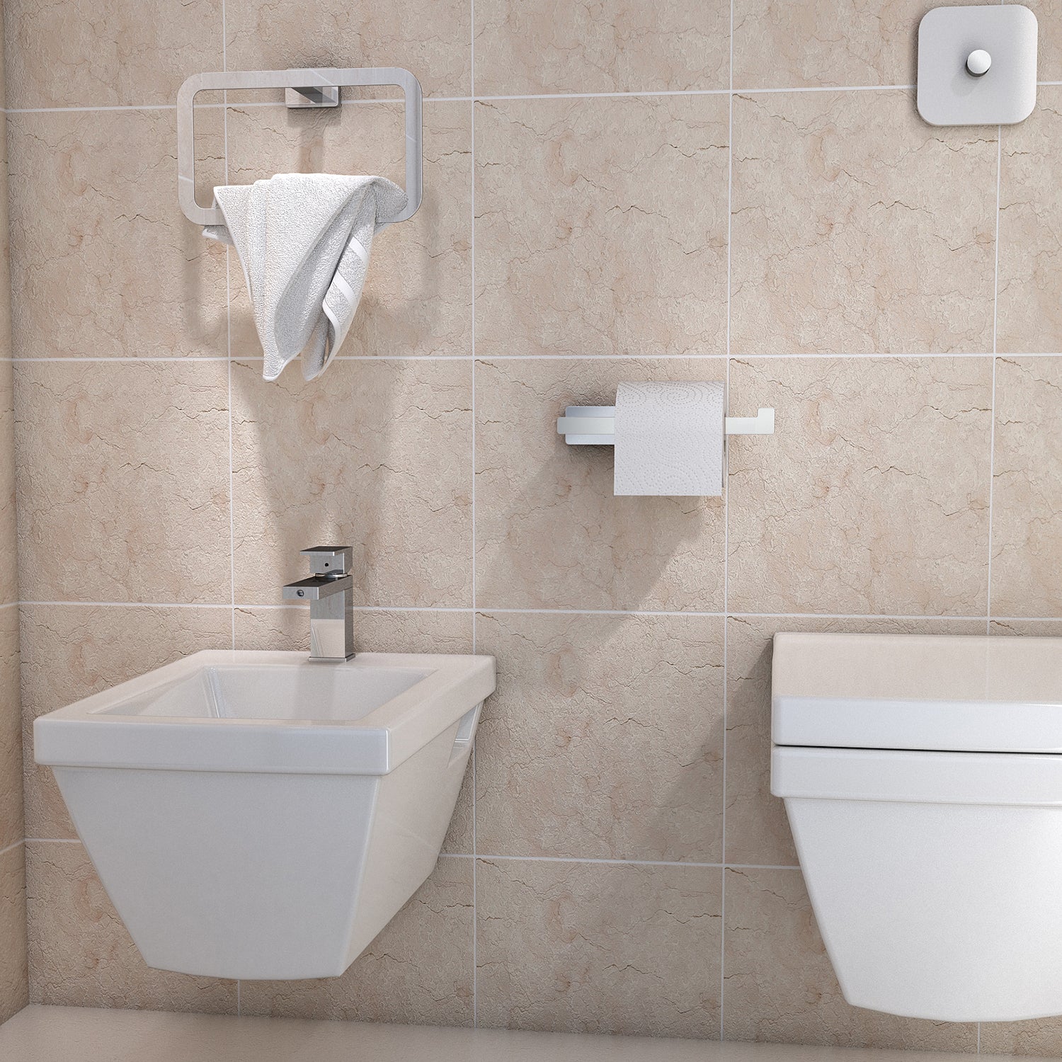 Portasalviette ad anello in Acciaio Inox Gedy modello Atena - Cromato