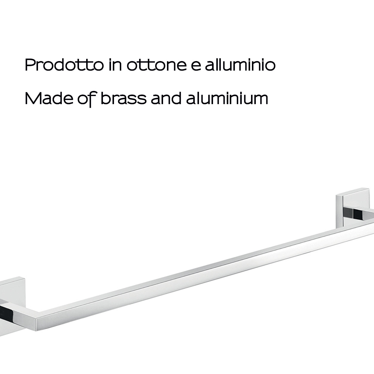 Portasalviette a muro 50 cm Gedy modello Elba - Cromato