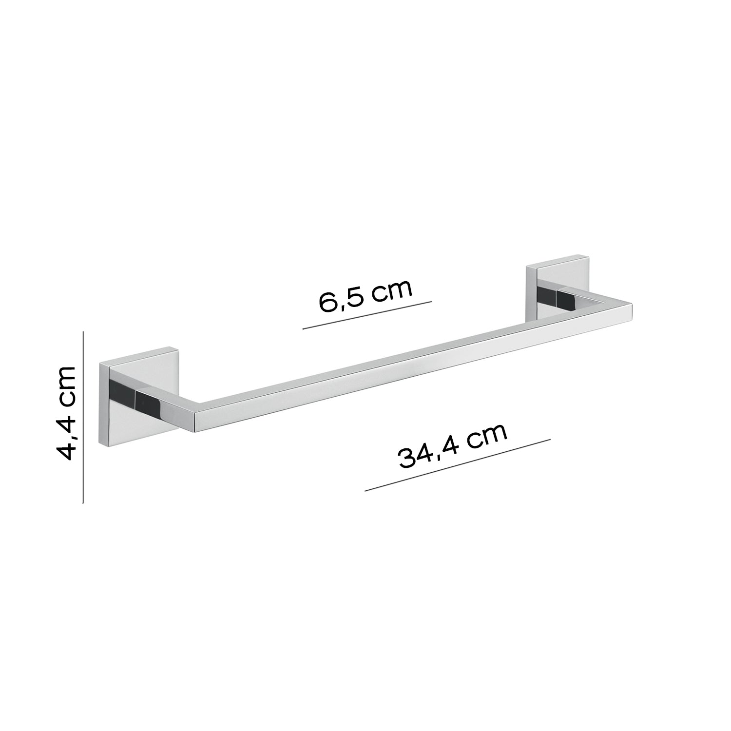 Portasalviette a muro 35 cm Gedy modello Elba - Cromato