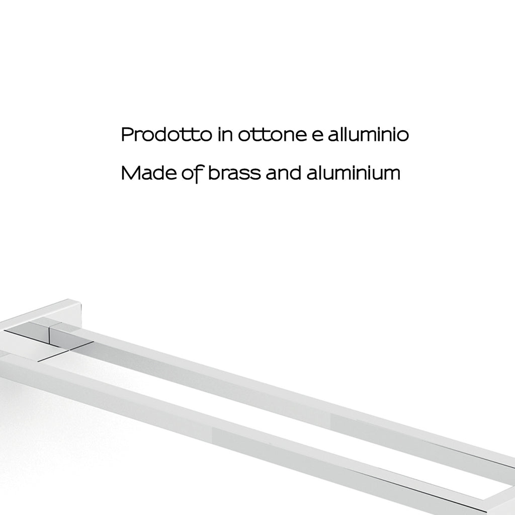 Portasalviette a muro a due braccia Gedy modello Elba - Cromato
