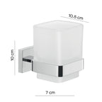 Portaspazzolini a muro Gedy modello Elba - Cromato