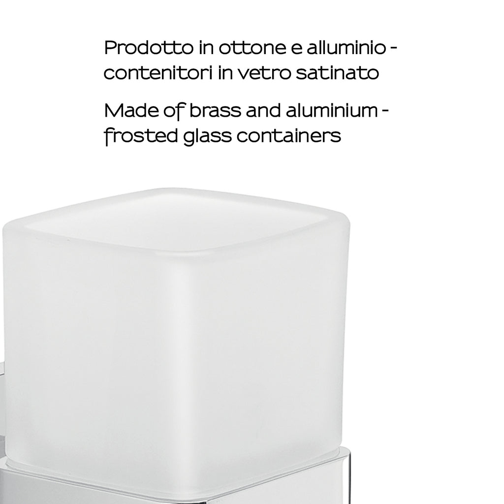 Portaspazzolini a muro Gedy modello Elba - Cromato