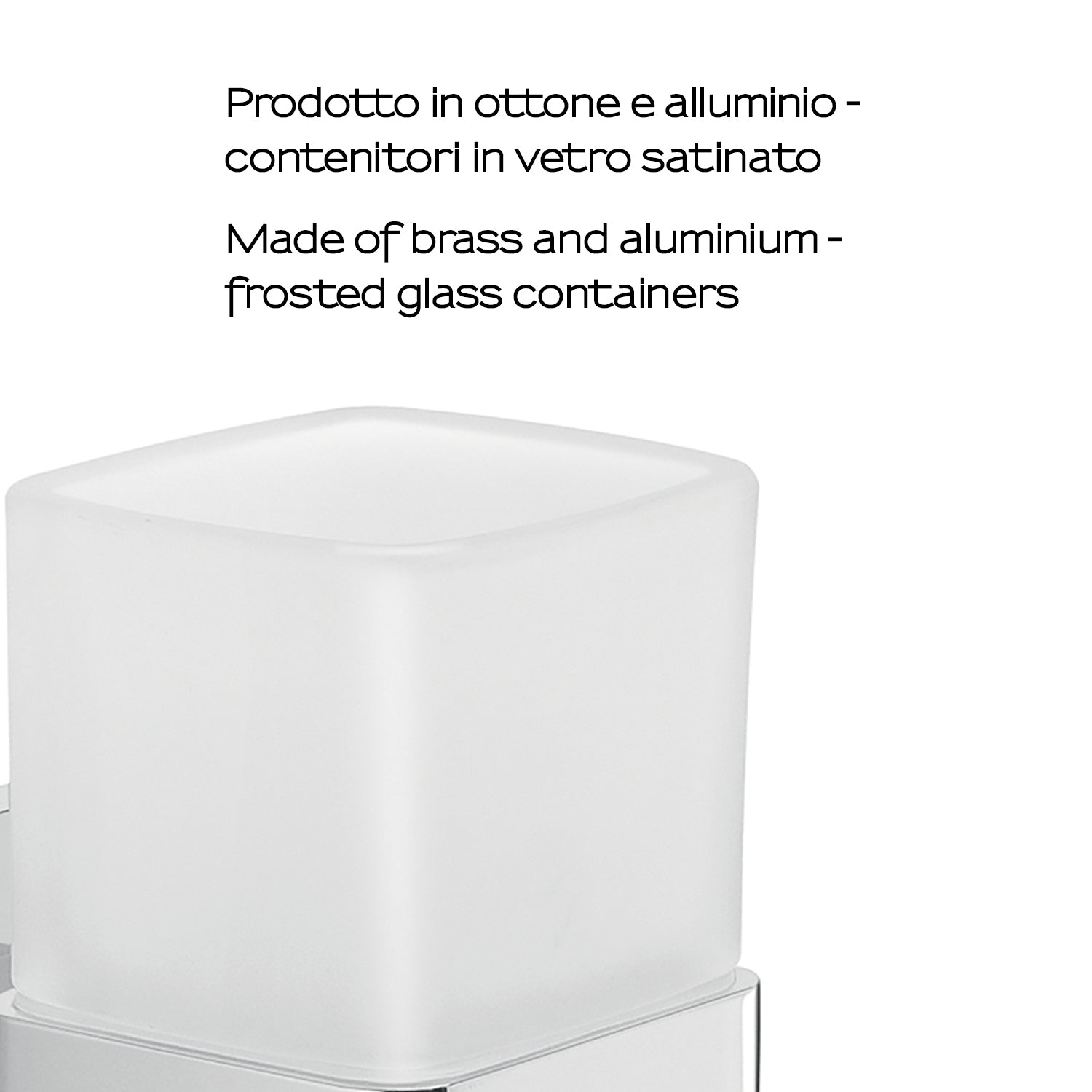 Portaspazzolini a muro Gedy modello Elba - Cromato