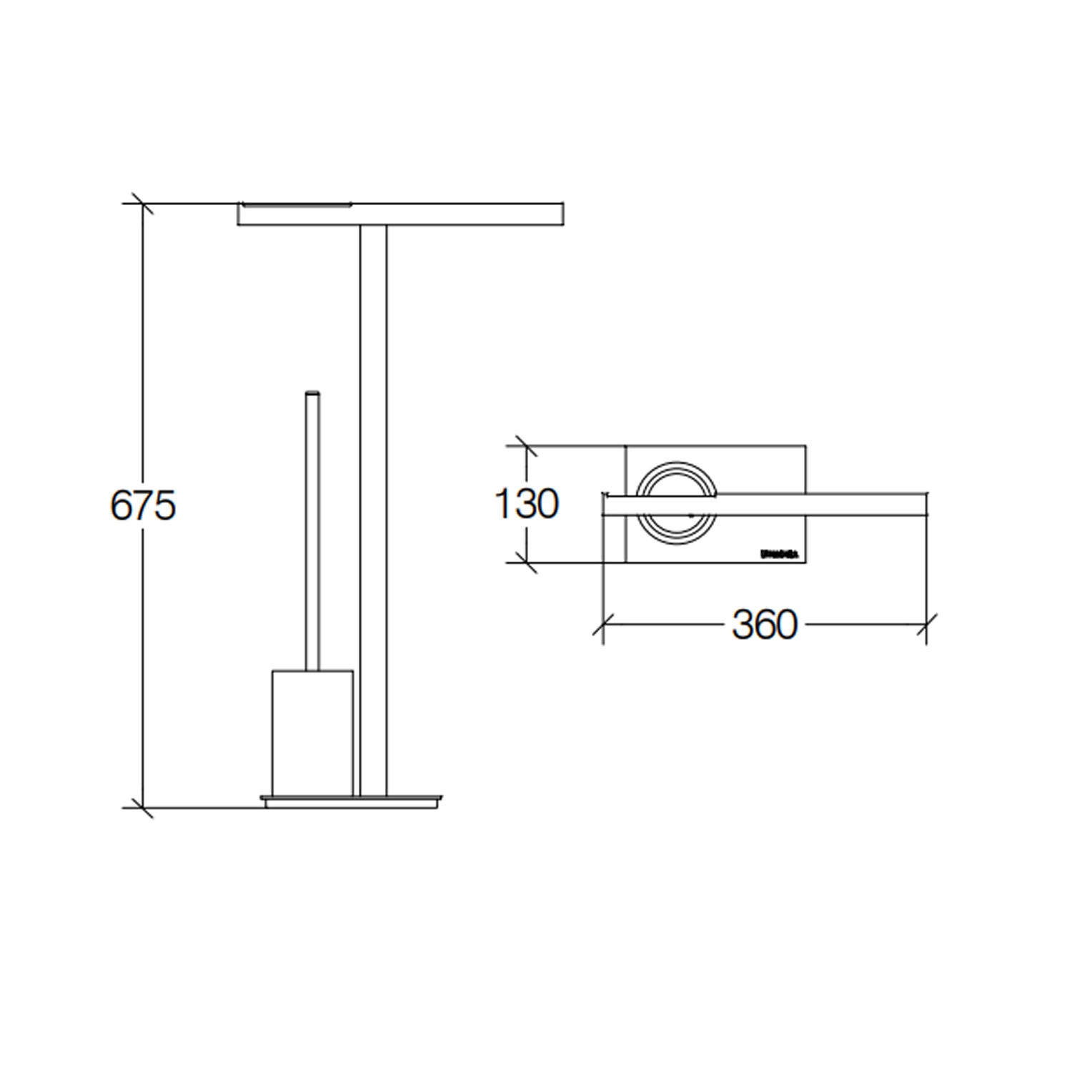Piantana portarotolo