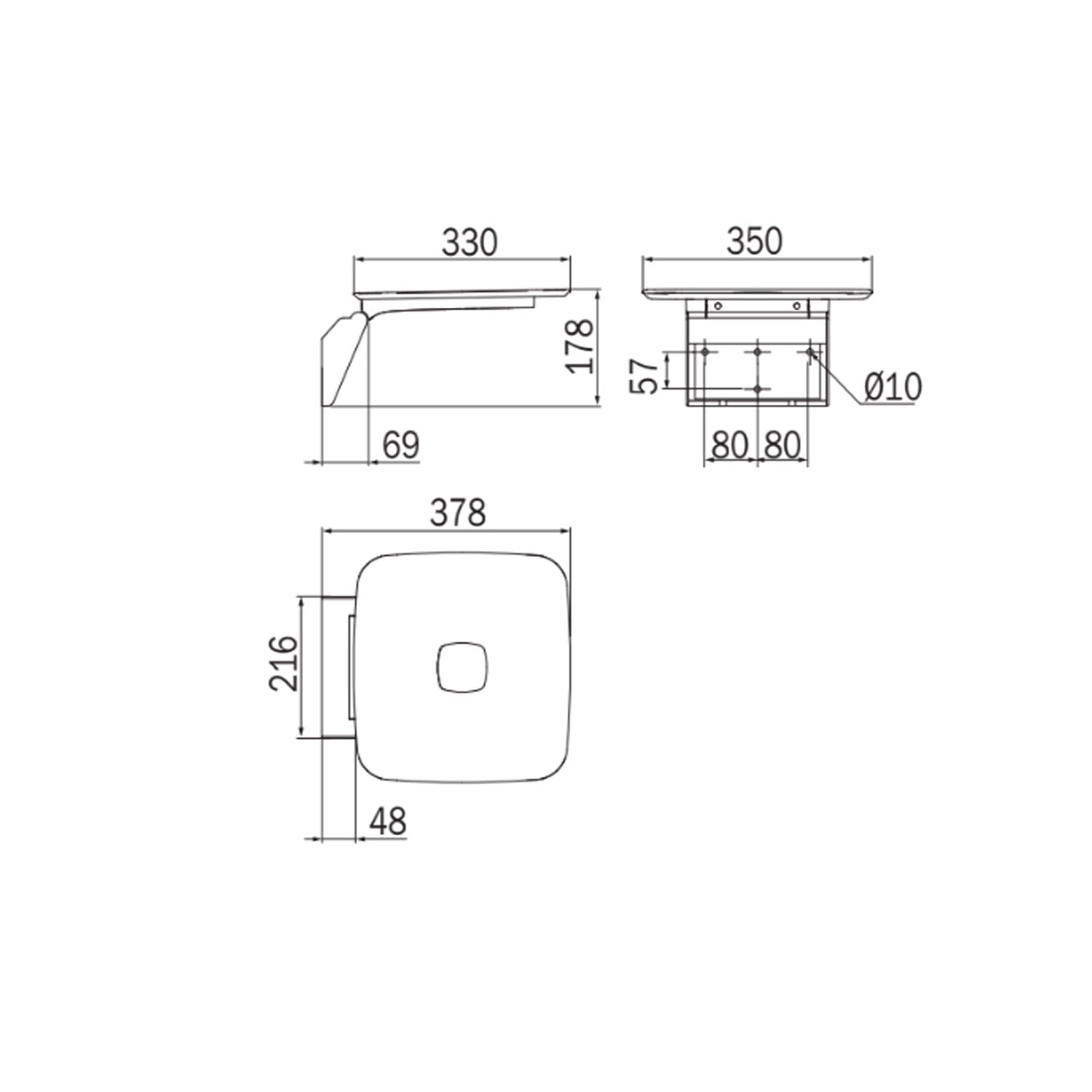 Sedile ribaltabile per doccia serie Scagni di Lineabeta - portata max 160kg