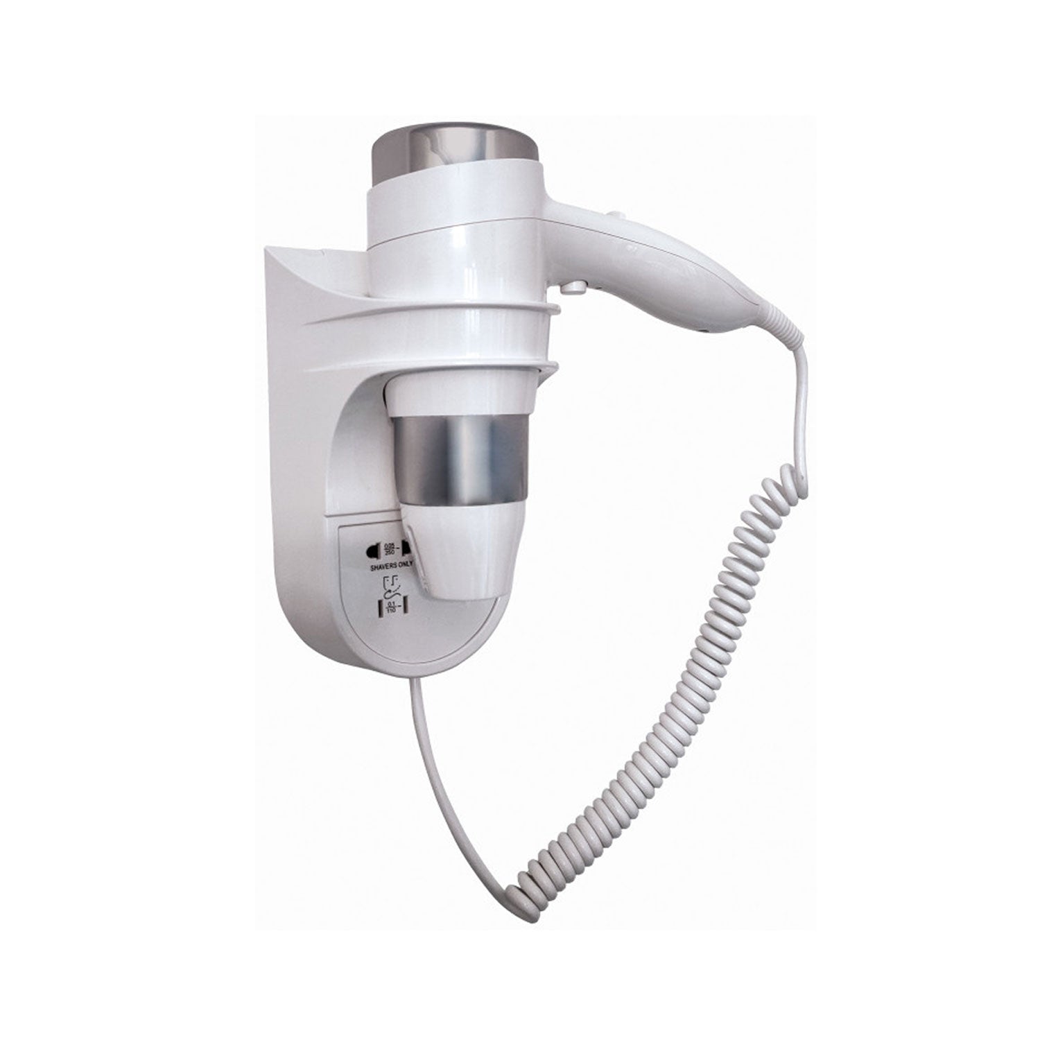 Asciugacapelli bianco da fissare a parete di Lineabeta - 1600W