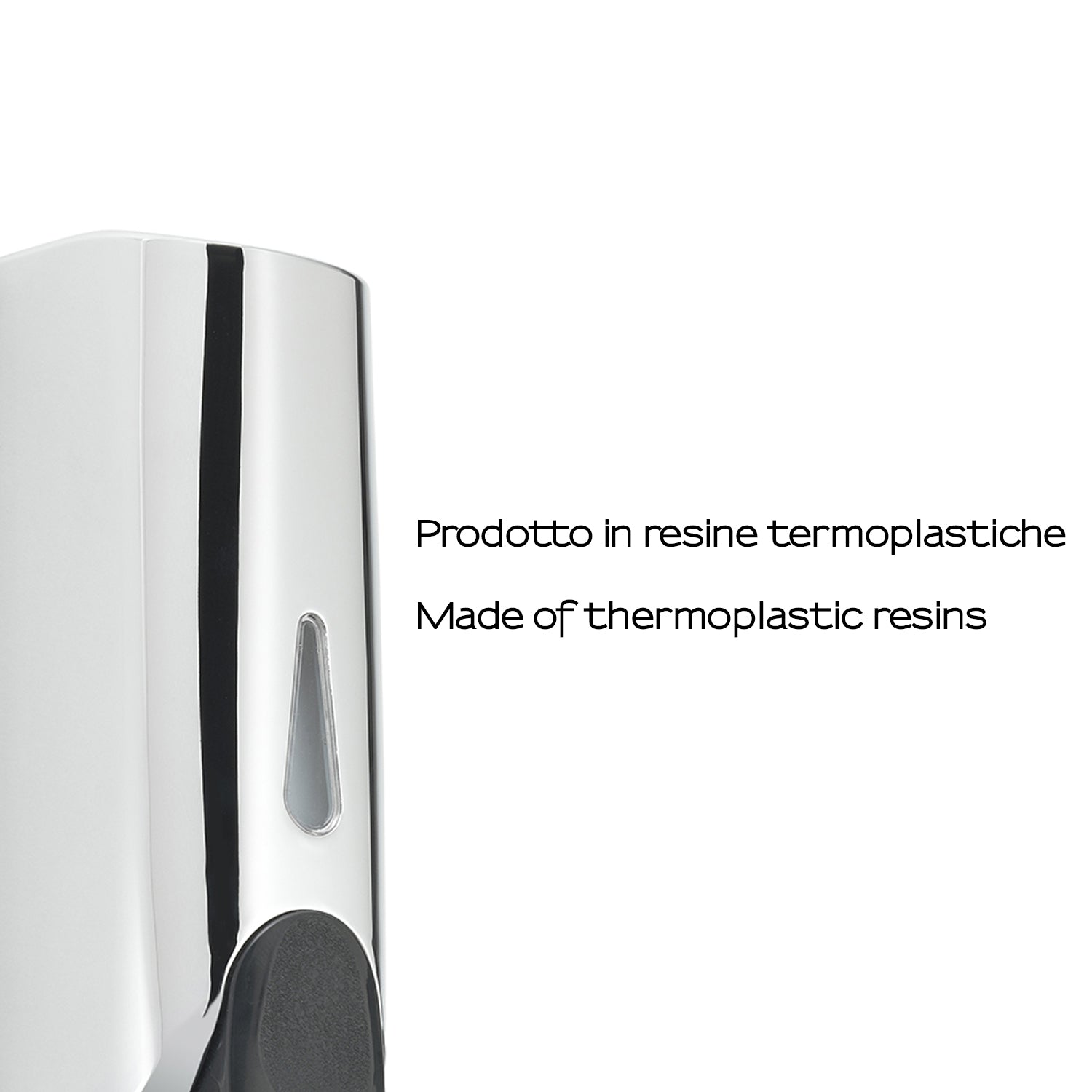 Dispenser sapone o disinfettante mani a parete di Gedy modello Squid - Cromato