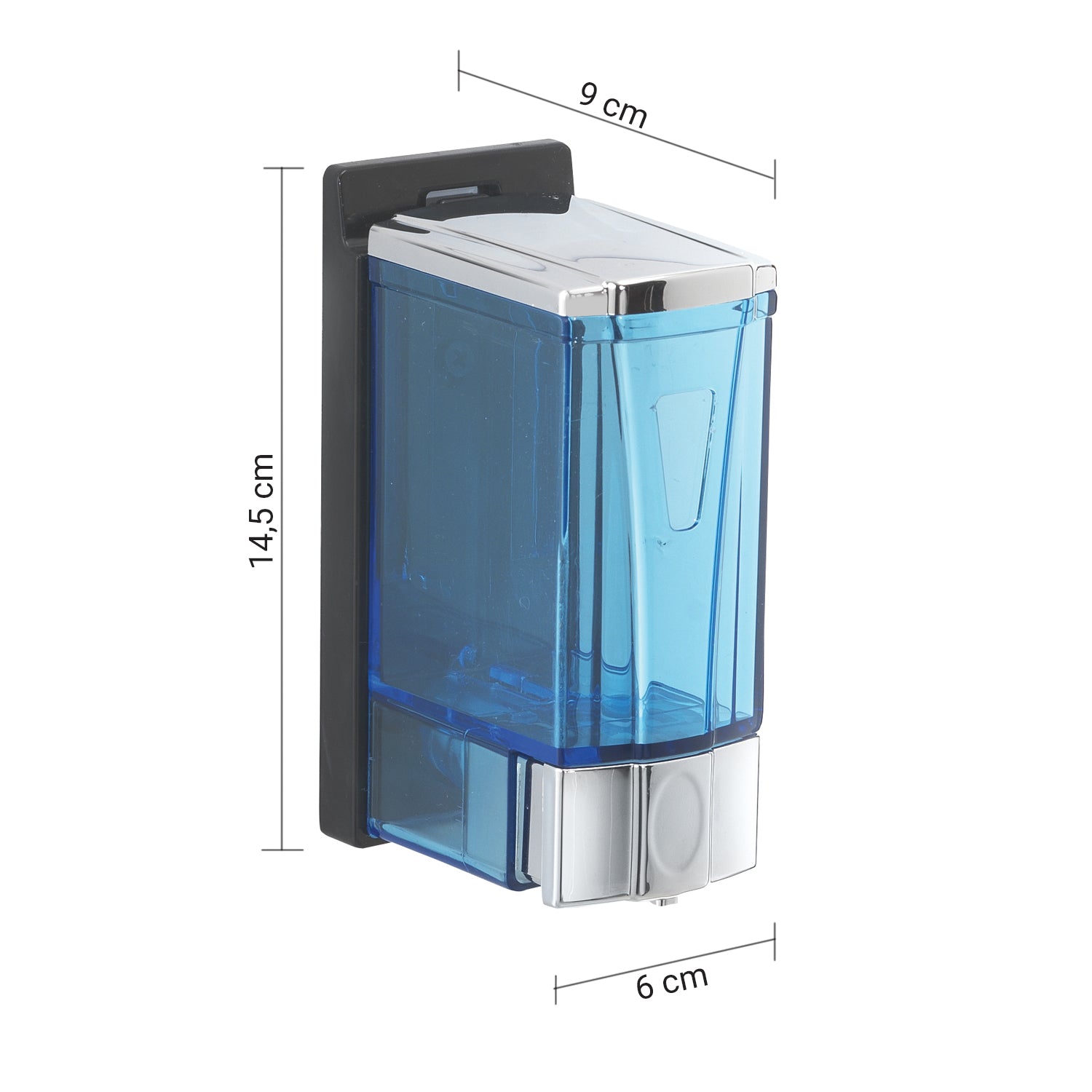 Dispenser sapone o disinfettante mani a parete Gedy Marlin 250 ml - Cromato