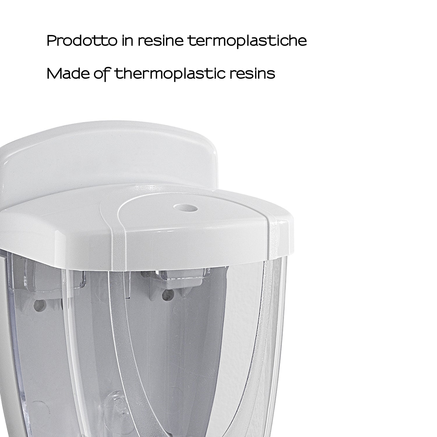 Distributore sapone a parete Gedy modello Torpedo da 600 ml - Bianco