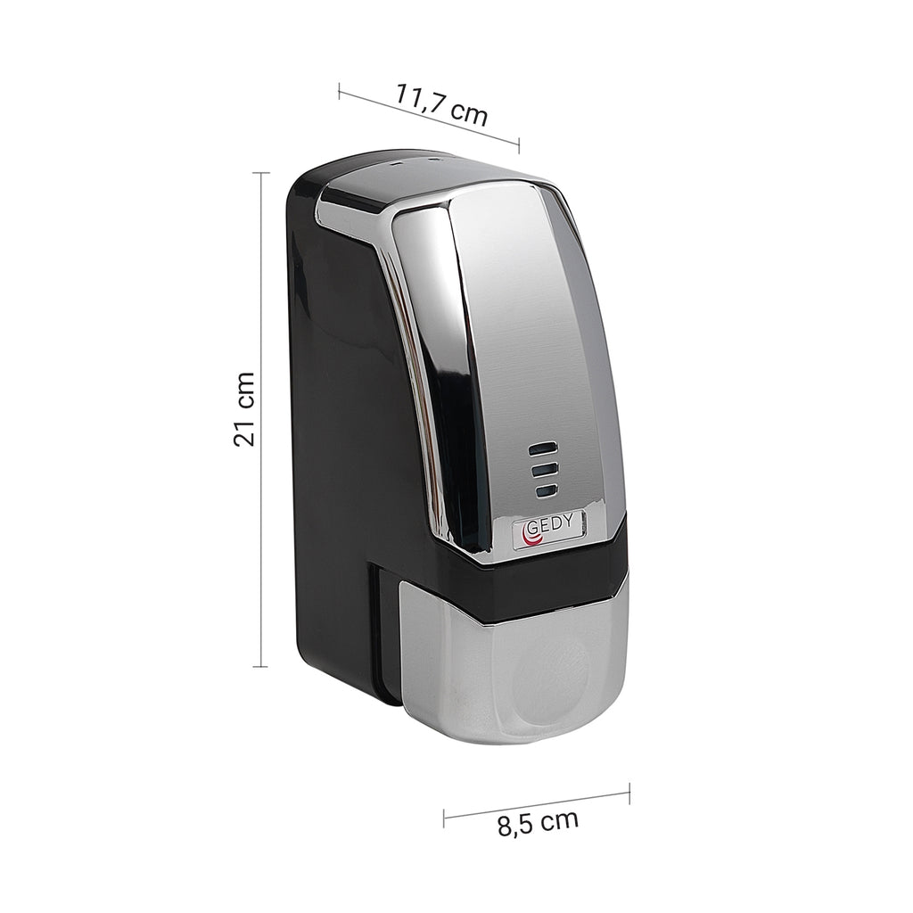 Distributore sapone in schiuma da 700 ml modello Shark di Gedy - Cromato