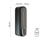 Distributore sapone/gel igienizzante di Gedy modello Mullet da 350 ml - Nero Matt