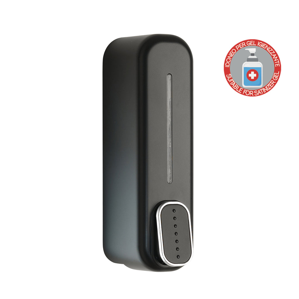 Distributore sapone/gel igienizzante di Gedy modello Mullet da 350 ml - Nero Matt