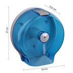 Distributore per rotolo di carta igienica di max 22 cm di Gedy - Azzurro
