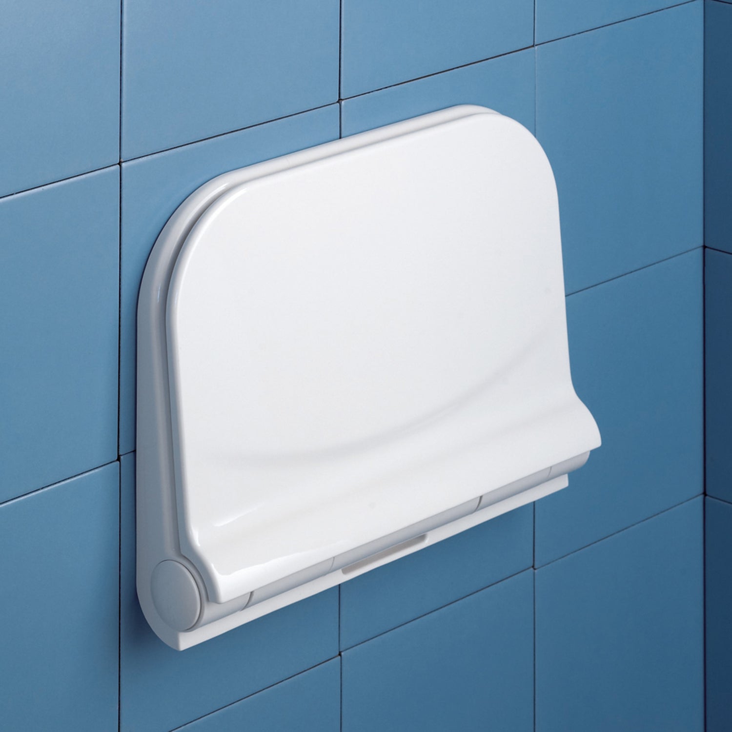 Sedile ribaltabile per doccia modello Dino di Gedy in resine termoplastiche - Bianco