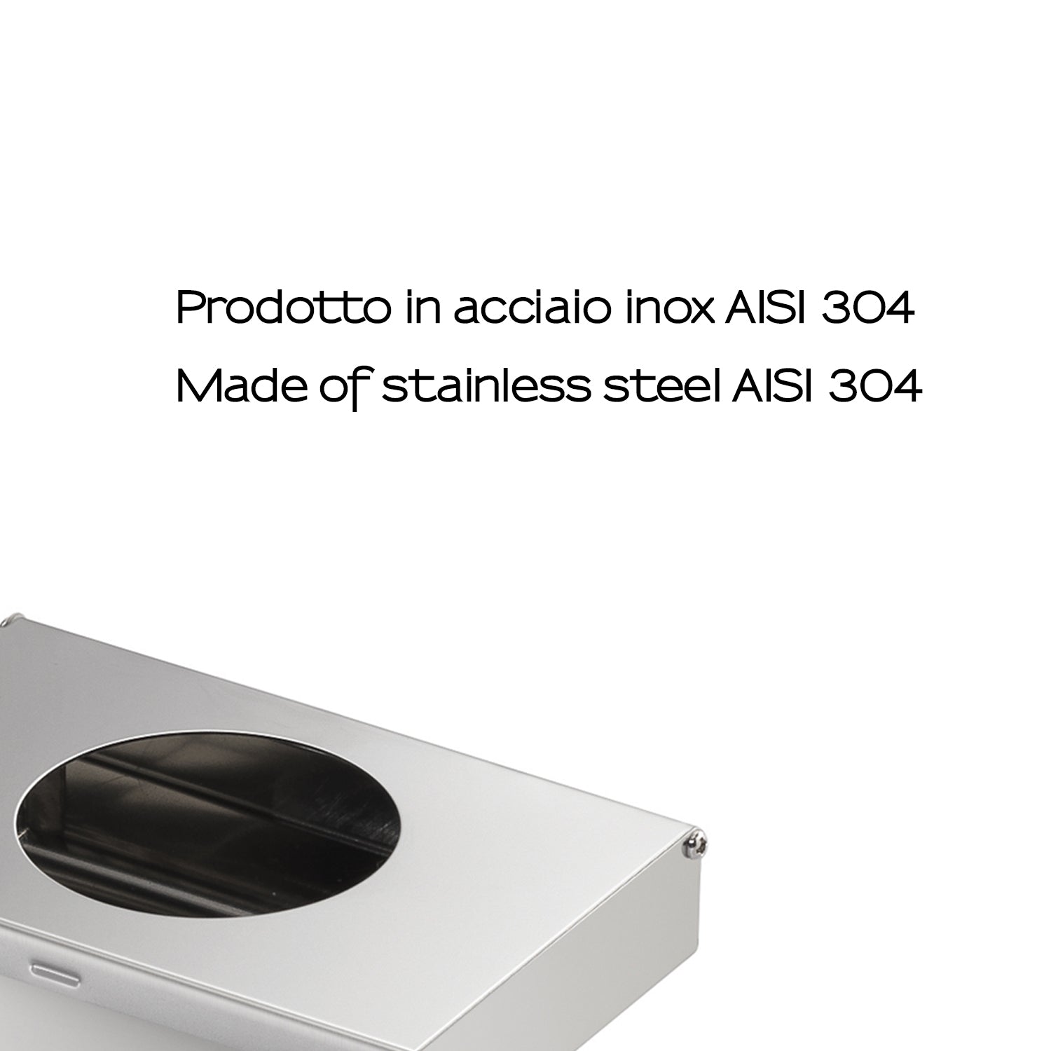 Porta sacchetti igienici in acciaio inox by Gedy - Spazzolato