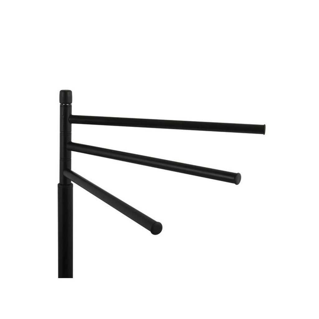 Piantana porta asciugamani a 3 rami modello Ella - Nero Opaco