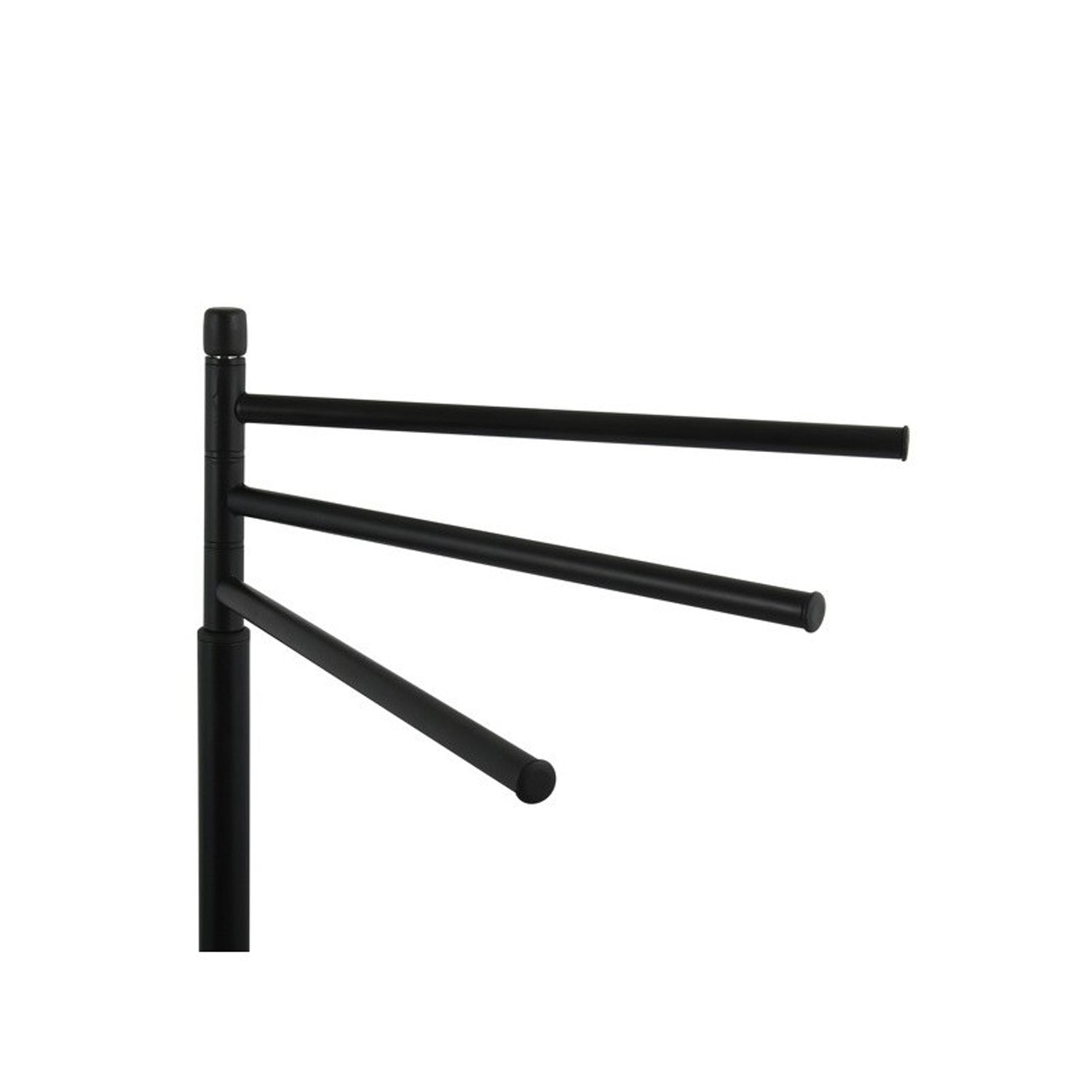 Piantana porta asciugamani a 3 rami modello Ella - Nero Opaco