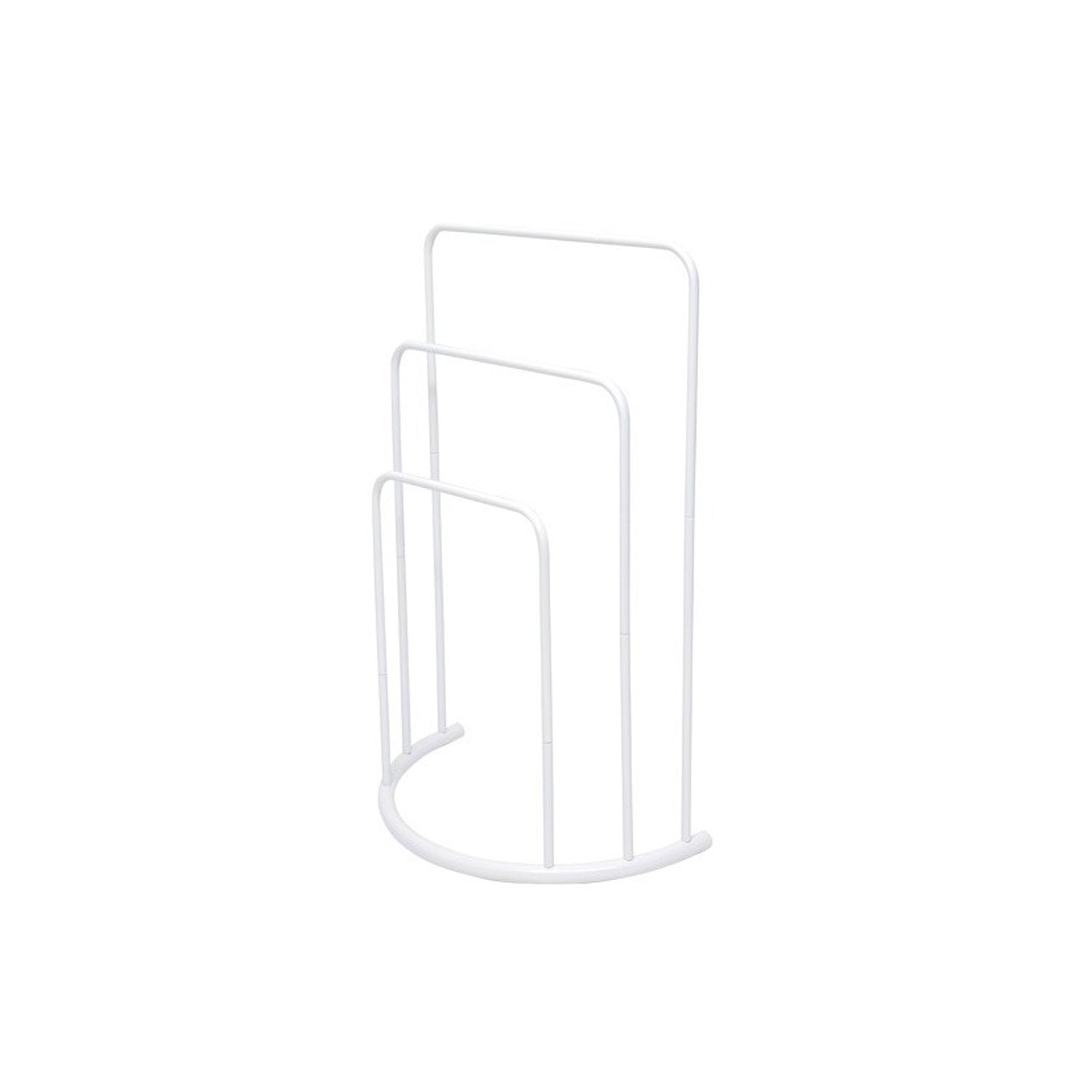 Portasciugamani in Acciaio a 3 barre modello Lune - Bianco