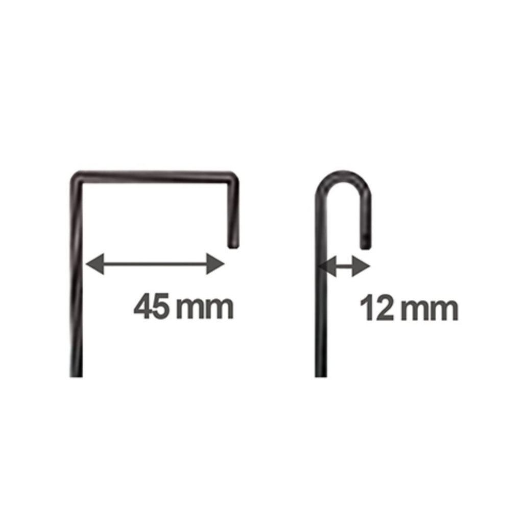 Porta asciugamani per porta doccia o schermo in Acciaio Inox - Nero
