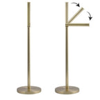 Piantana portarotolo a piedino in Acciaio - Oro