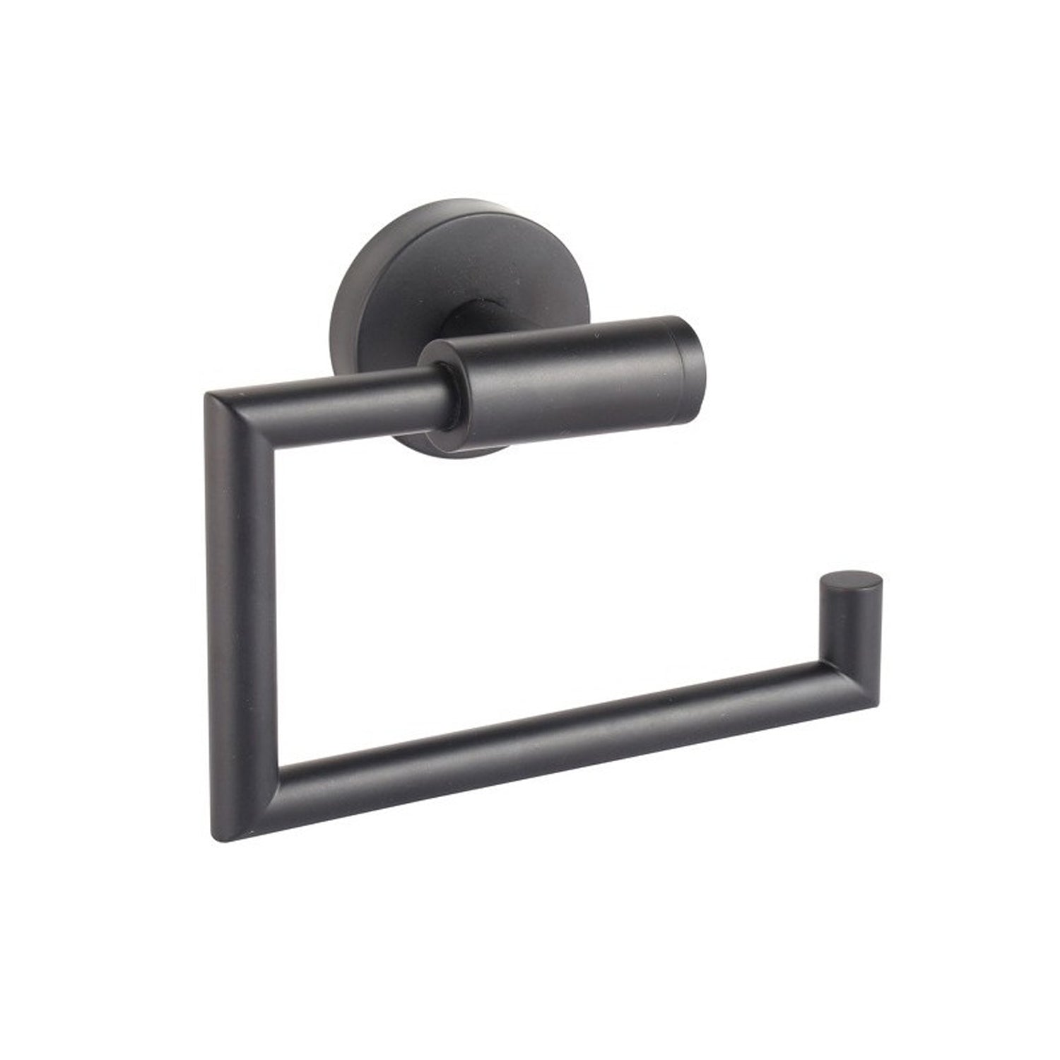 Portarotolo a parete in Acciaio modello Abby - Nero Opaco