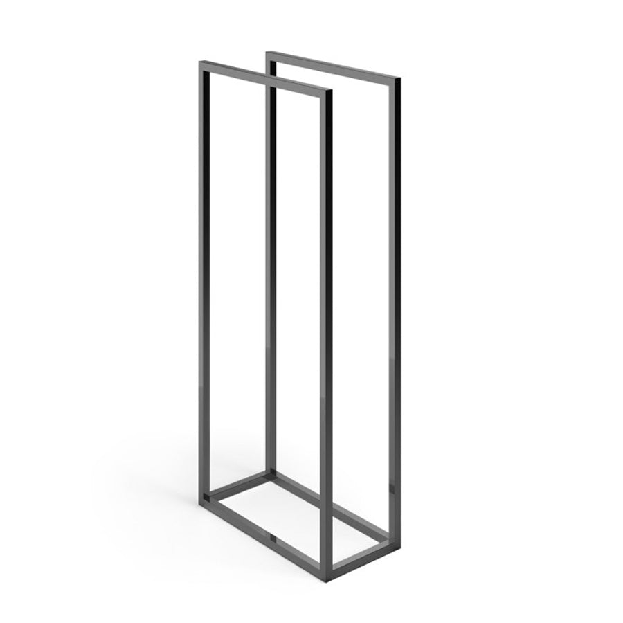 Piantana porta asciugamani Lineabeta collezione Grela in acciaio inox verniciato nero