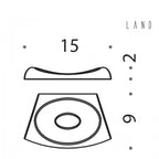 Porta sapone d'appoggio cromato collezione Land di Colombo Design