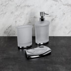 Spandisapone in vetro e ottone d'appoggio collezione Land di Colombo Design