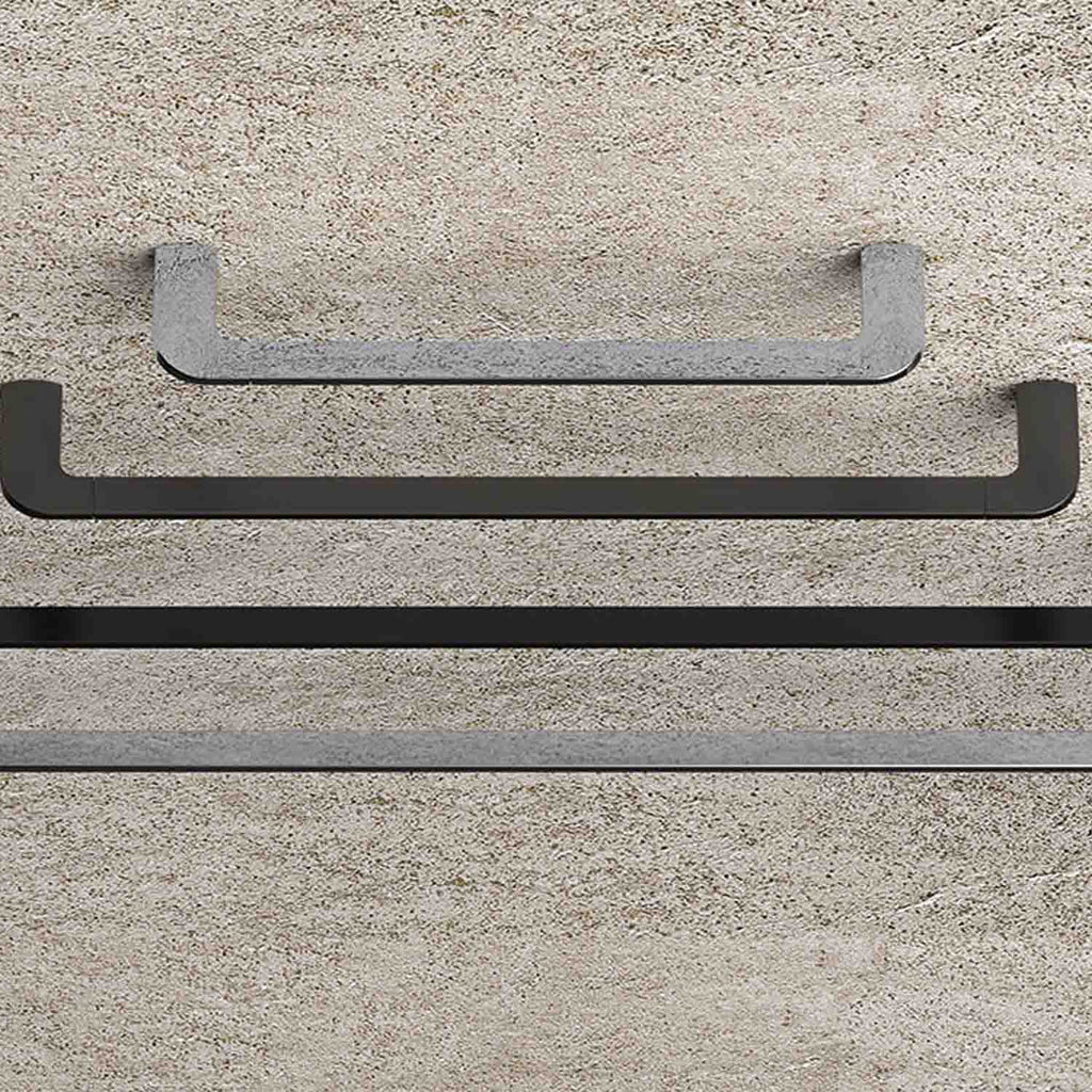 Porta salvietta 49.6cm in ottone nero collezione Trenta di Colombo Design