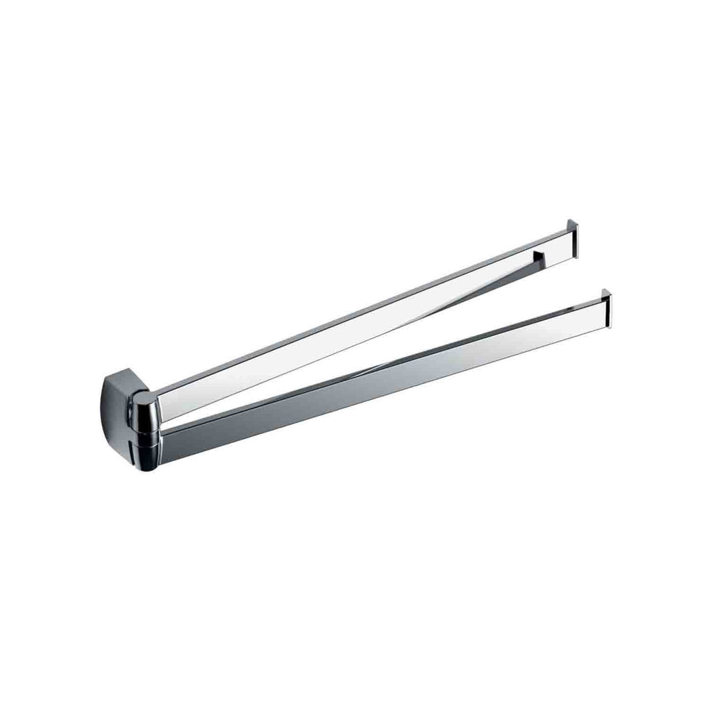 Porta salvietta doppio snodo in ottone cromato collezione Trenta di Colombo Design