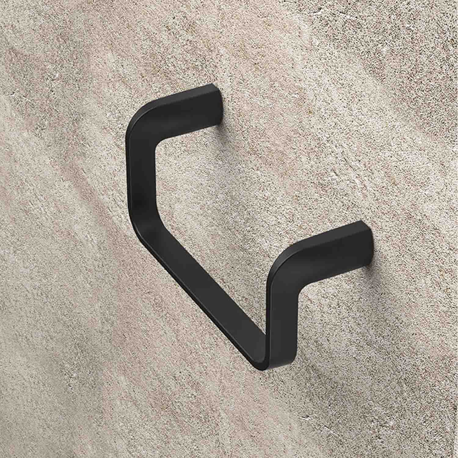 Porta salvietta ad anello in ottone nero collezione Trenta di Colombo Design