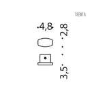 Appenditutto in ottone nero collezione Trenta di Colombo Design