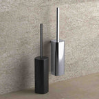Porta scopino in ottone cromato collezione Trenta di Colombo Design