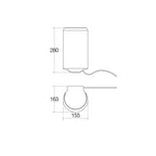 Asciugamani elettrico da fissare a parete collezione Othello di Lineabeta - 500W