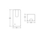 Dispenser automatico gel con sensore collezione Othello di Lineabeta