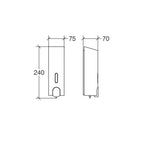 Dosatore a parete singolo cromato collezione Othello di Lineabeta -  400ml