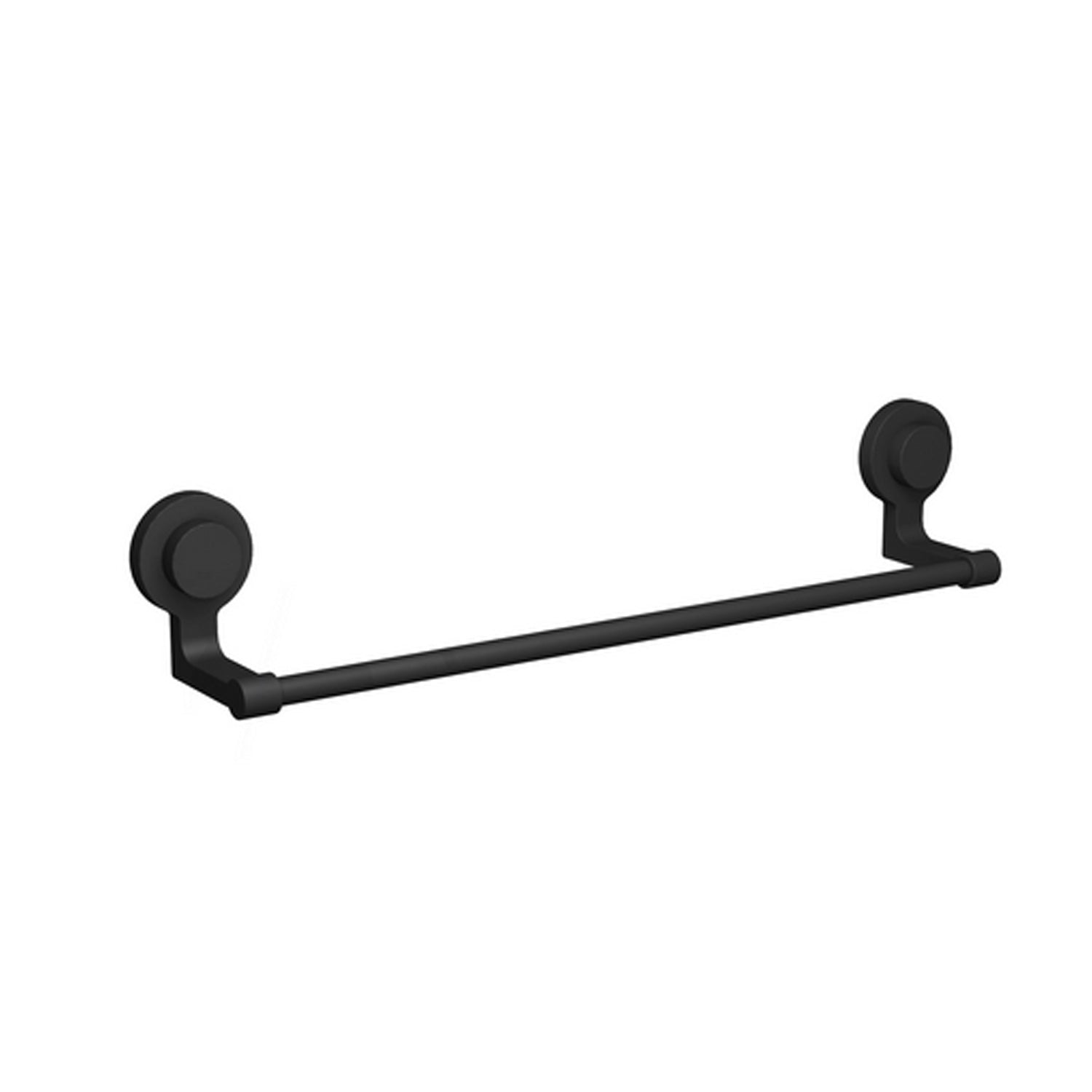 Portasalviette Koemo serie Kissy con asta tonda 45 cm - Nero Opaco