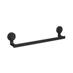 Portasalviette Koemo serie Kissy con asta quadrata 45 cm - Nero Opaco