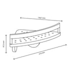 Angolare doccia con barriera Koemo serie Katay - Cromo