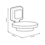 Portasapone a parete Koemo serie Kara - Cromo