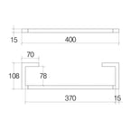 Porta Asciugamani Lineabeta collezione Grela in Acciaio Inox cm 40 per Installazione a Muro