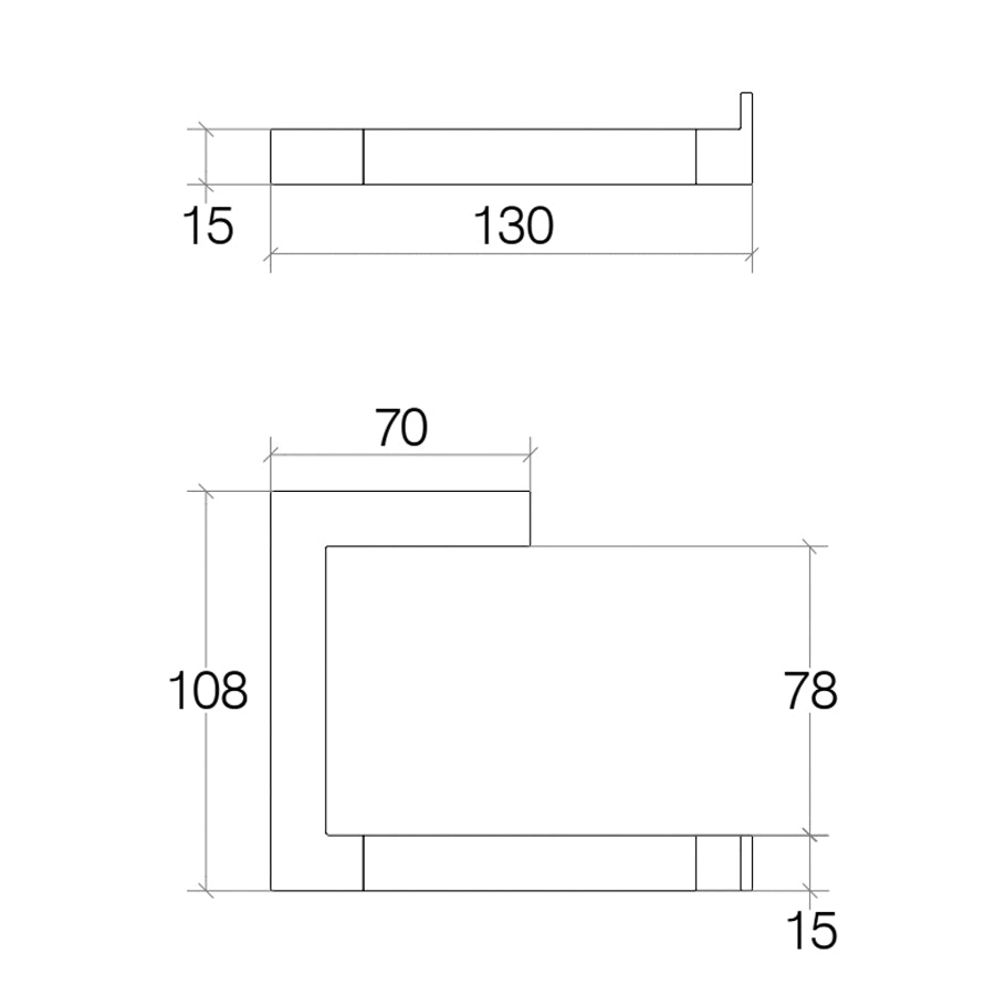 Porta Carta Igienica design Lineabeta collezione Grela in Acciaio Inox