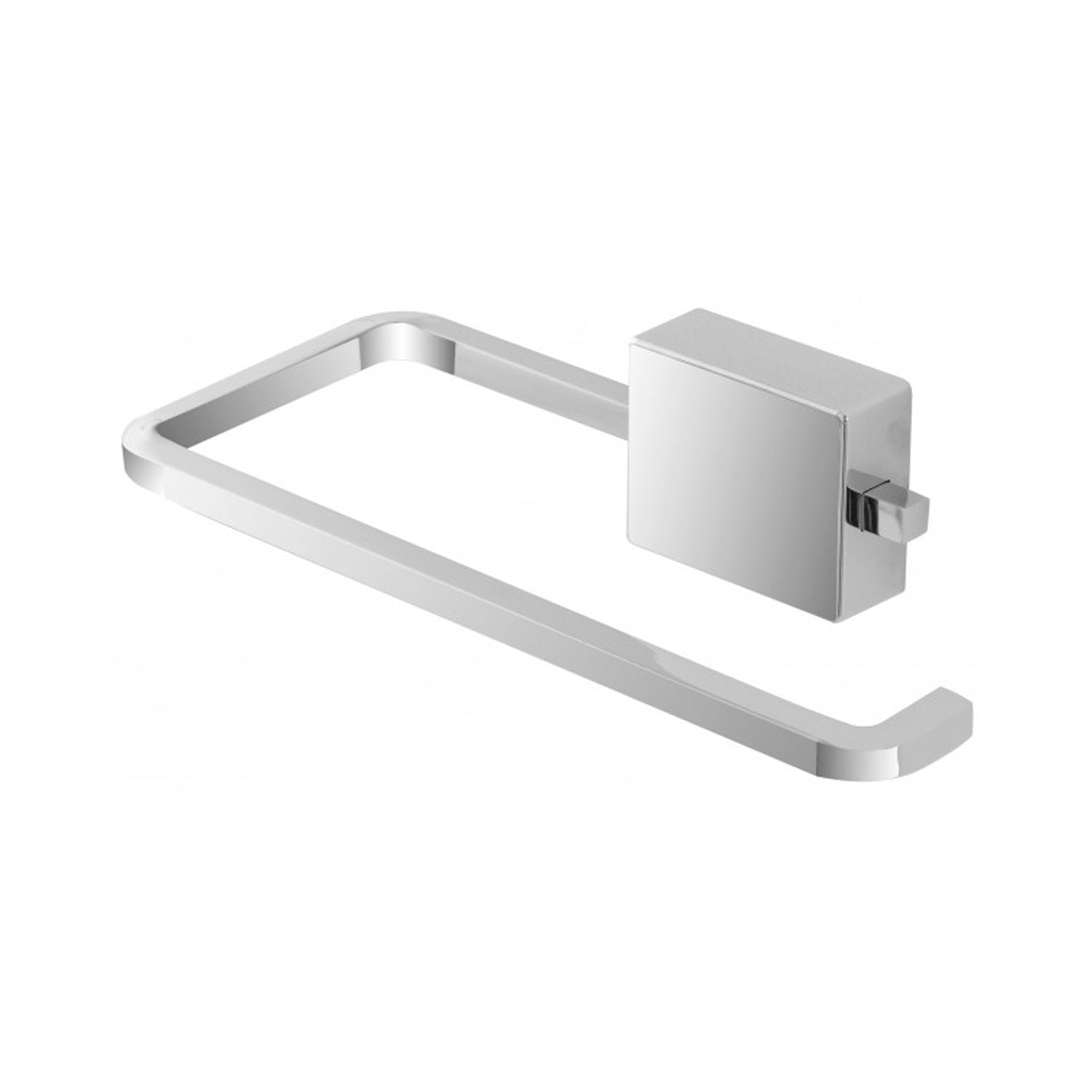 Porta salviette in acciaio cromato serie Smooth fissaggio con viti o adesivo