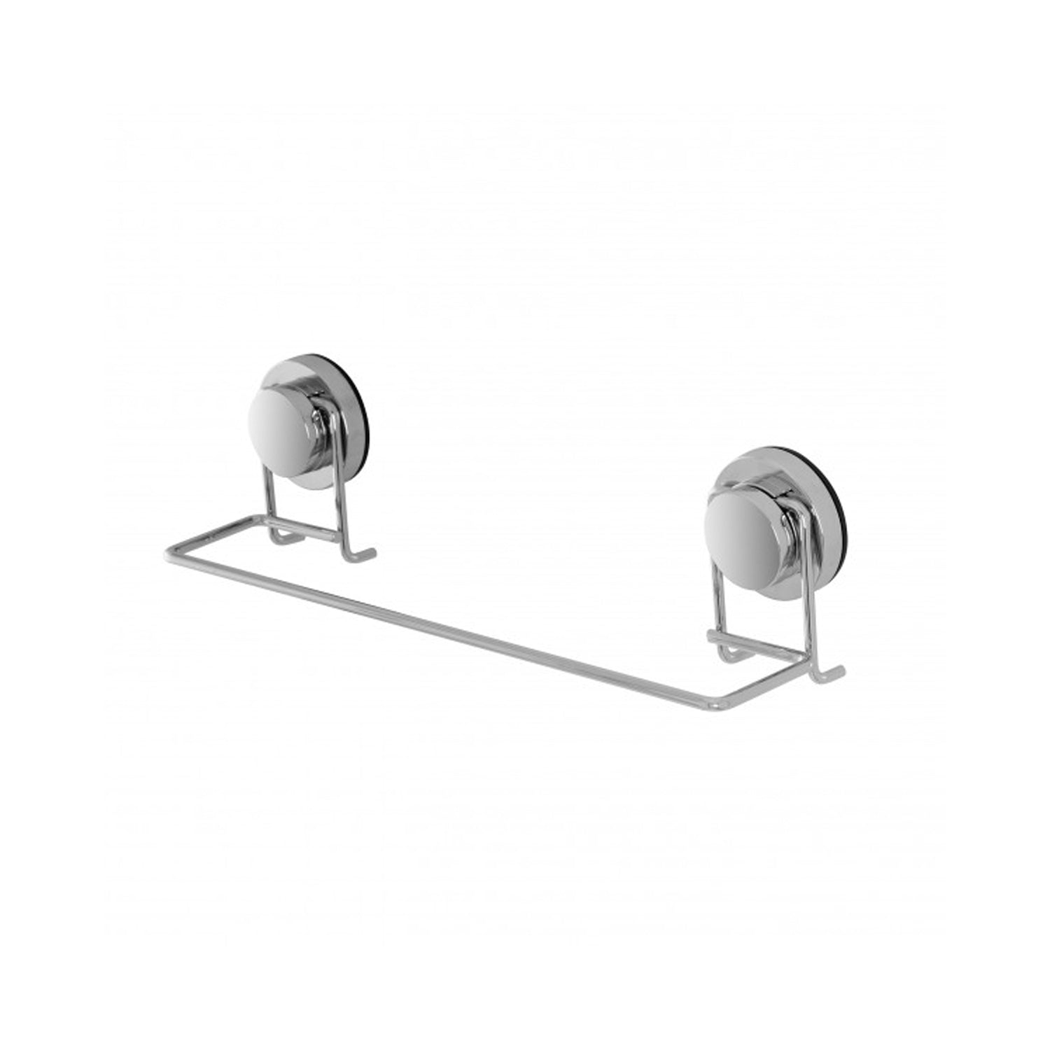 Porta salviette in acciaio cromato serie Naiki fissaggio a ventosa cm 35