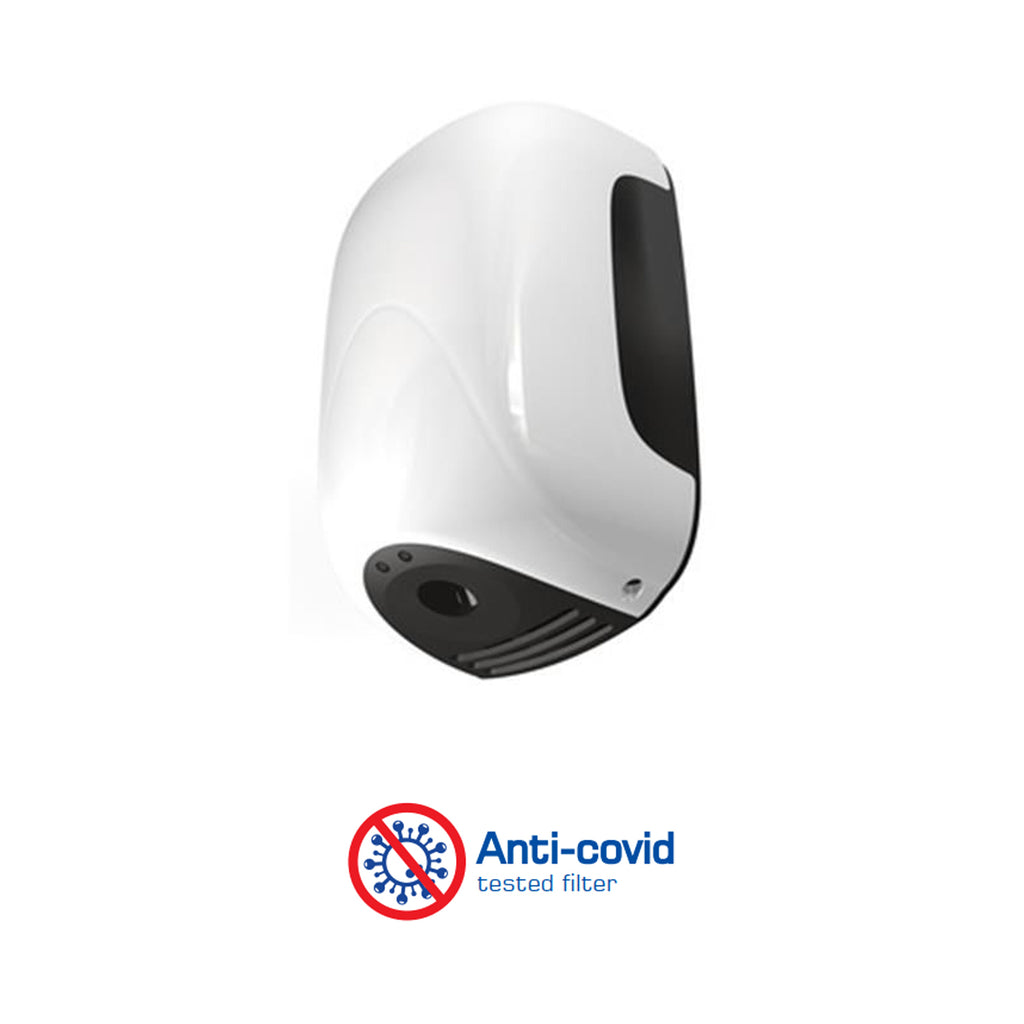 Asciugamani elettrico Smart mini-Jet automatico Vama da 900W in ABS - Bianco