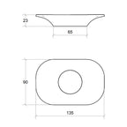 Porta sapone in silicone di Lineabeta collezione Saon - Arancione
