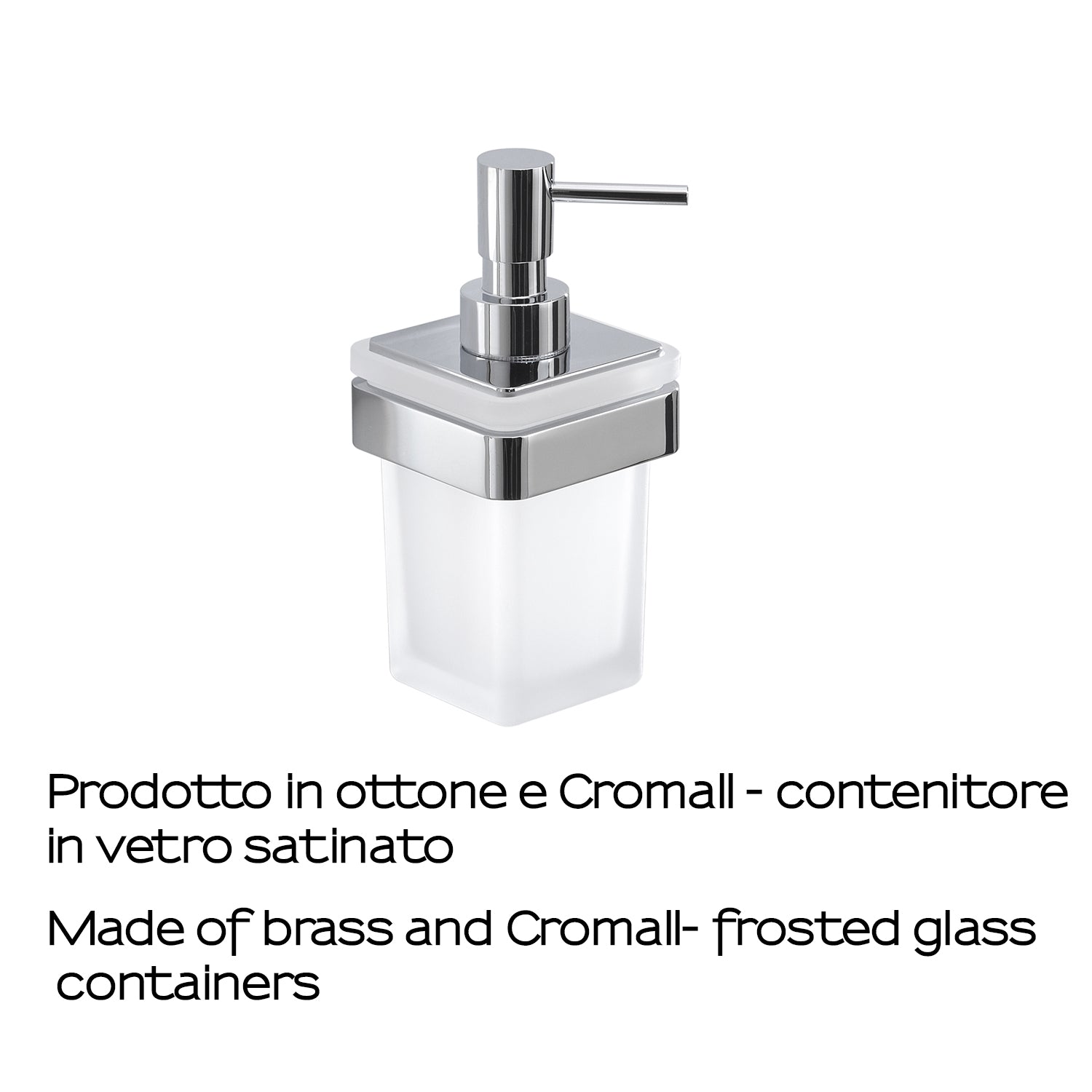 Dosasapone in Ottone e Cromall Gedy serie Samoa - Cromato