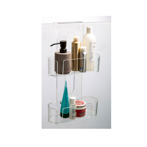 Porta oggetti 'Ghost Double' per parete doccia